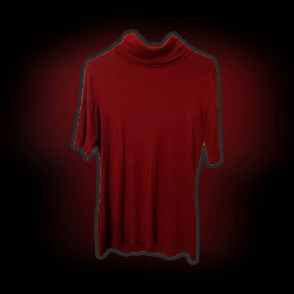 Red turtleneck Large